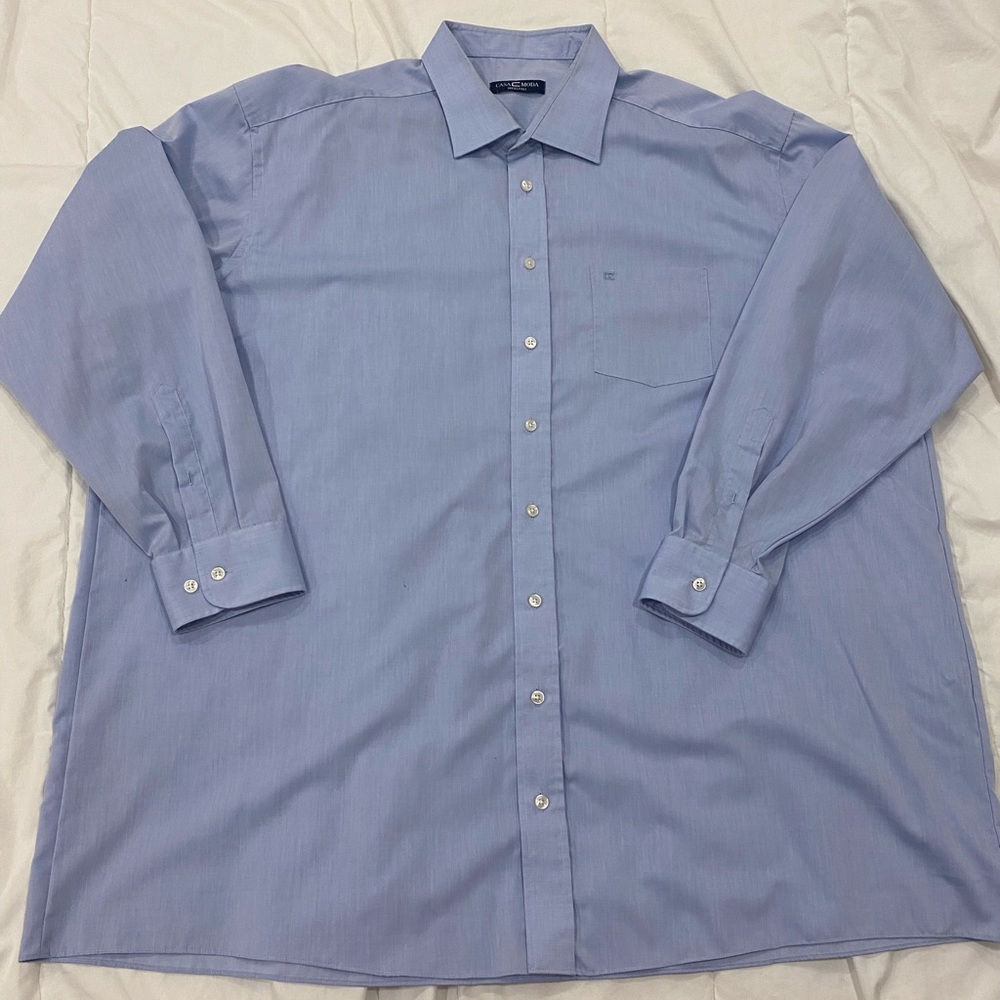 Casa Moda Long Sleeve Button Down Dress Shirt- Size 4XL